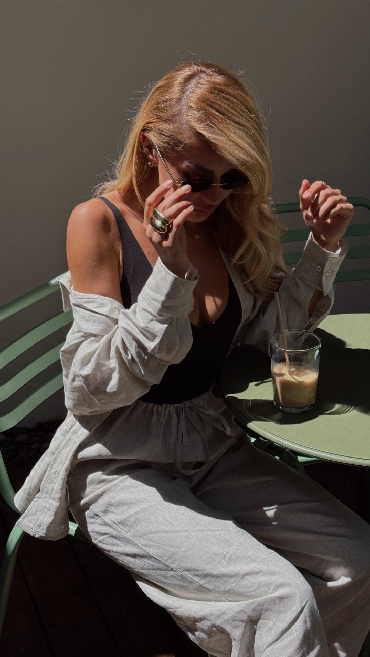 Linen suit with pants