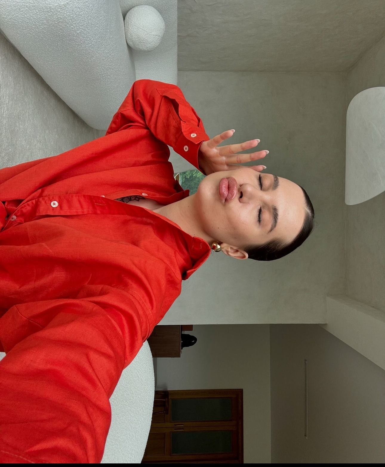 Linen Shirt Terracota