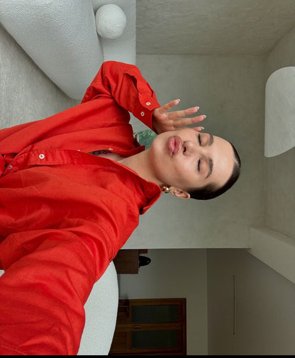 Linen Shirt Terracota
